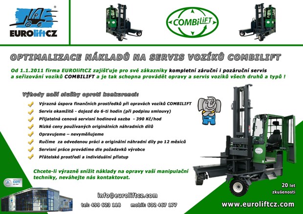 Opravy voz&iacute;ků COMBILIFT