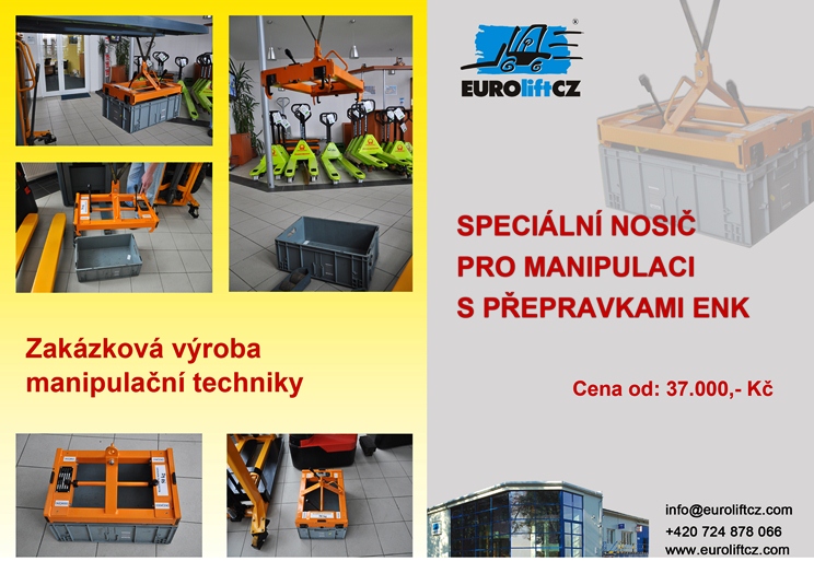 Speciální nosič přepravek ENK Zakázková výroba